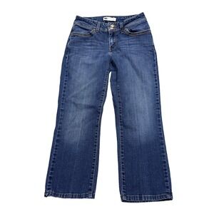 Levis Womens Jeans 529 Curvy Straight Size 8 (28x25 Fit) Low Rise Stretch Hemmed